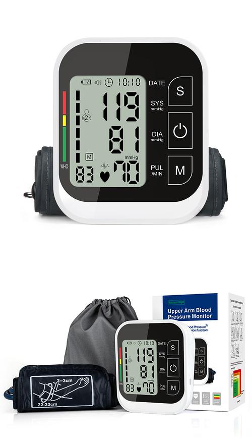 jziki英文外贸平台新款血压计上臂式血压仪英文大屏厂价批发